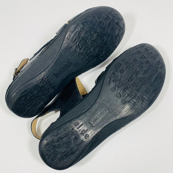 Josef Seibel Airped Plus Sandals Black Size 39 - Picture 7 of 10